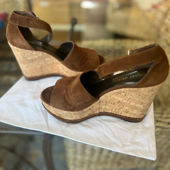 Stuart Weitzman Platform Sandals size 8 - Picture 2 of 9